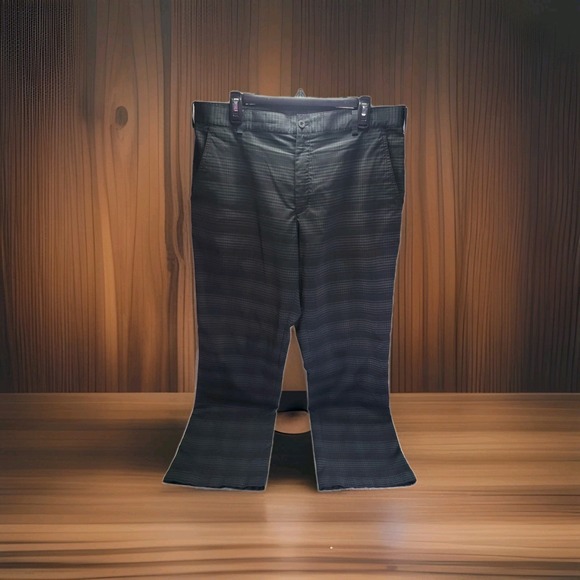 Nike Other - Nike Golf Tour Performance Dri-Fit Black/Gray Plaid Pants Mens 35x30